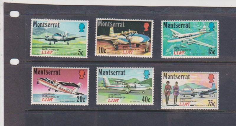 Montserrat Scott # 268-73 MNH Aircraft