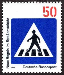 1971, Germany, 50pf, MNH, Sc 1058