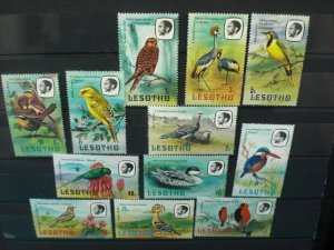 1981 Lesotho Birds Short set Scott # 321-32 MNH  zn17