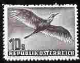 Austria 1950-53 Birds 10s Grey Heron modern 'Maryland' fo...