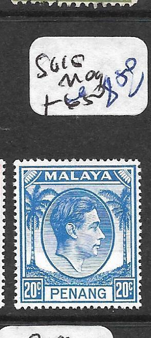 MALAYA PENANG  (P0101B) KGVI 20C  SG15   MOG