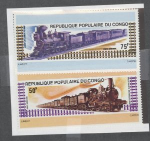 Congo, Peoples Rep. (ex Fr. Congo) #C204-C205 Unused Single (Complete Set) (Train)