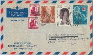 74843 - INDIA -  POSTAL HISTORY -   COVER to ITALY 1972 - RED CROSS Boy Scouts