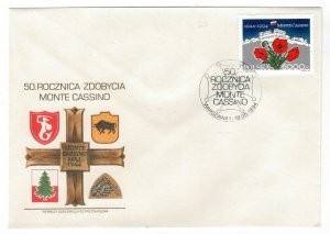 Poland 1994 FDC Stamps Scott 3196 Second World War II Battle of Monte Cassino