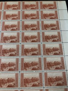 U.S. #741 Grand Canyon 2c “ National Park “ SHEET of 50 - VF / MNH