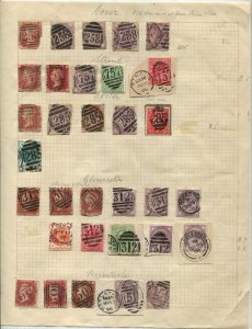 Great Britain Stamps - DOVER, STROUD, EXETER, GLOUCESTER Etc. Cancellations