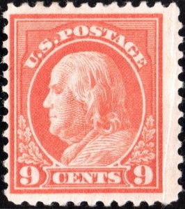 SC#509 9¢ Franklin Single (1917) MHR