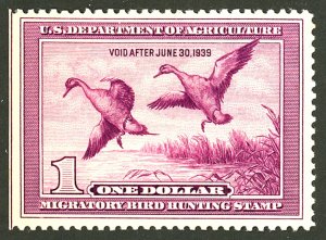 U.S. #RW5 MINT OG LH THIN