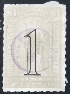 US Revenue SC# R184 Used,  cut cancel (878k)
