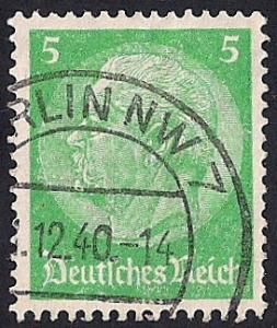 Germany #418 5pf President Paul Von Hindenburg used XF