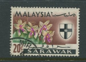 STAMP STATION PERTH Sarawak #233 Orchid Type Used 1965