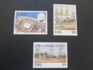 Ireland 1986 Sc 674-76 set MNH