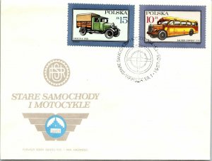 Poland 1987 FDC - Old Cars And Motorcycles - F12630