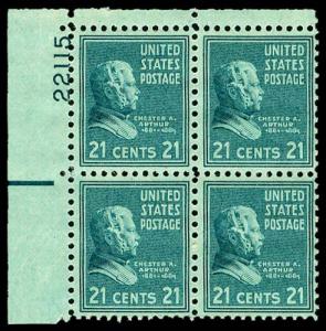 U.S. PLATE BLOCKS 826  Mint (ID # 58520)