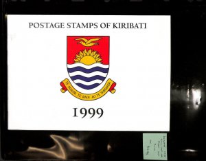 Kiribati Postage Stamp, # Mint NH Presentation Pack 1999 Year Set