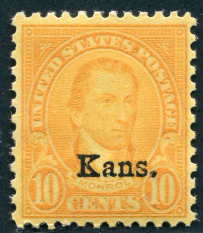 UNITED STATES 668 MINT F-VF NH 10c Kansas