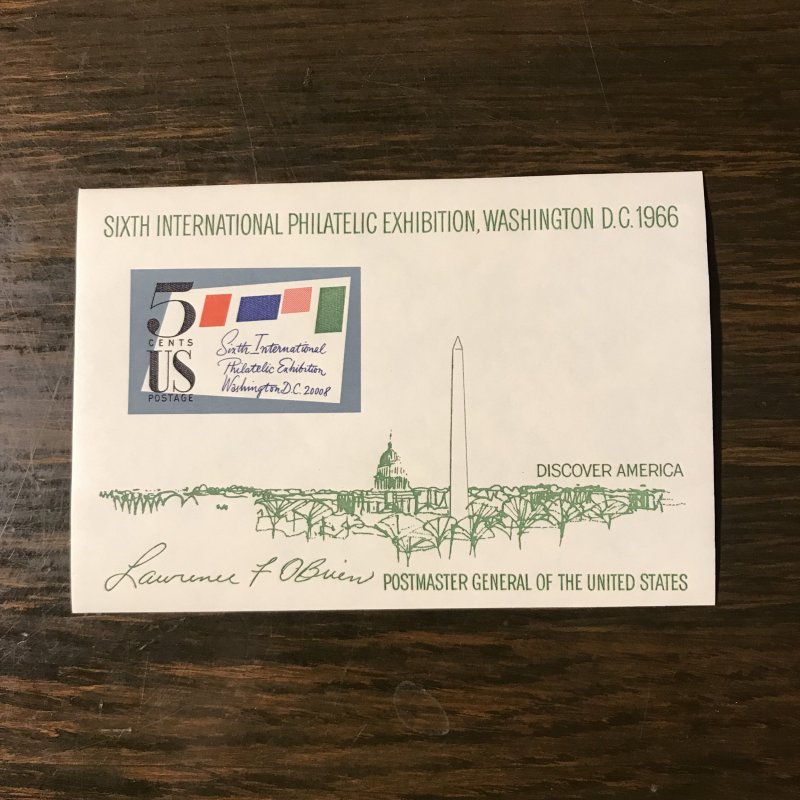 US SCOTT 1311 - Souvenir Sheet - 5¢  6th Intern. Philatelic Expo. (2)  - MNH