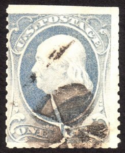 1881, US 1c, Franklin, Used, Sc 206