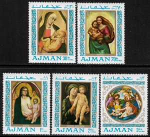 Ajman Michel #327-31 MNH Set - Paintings