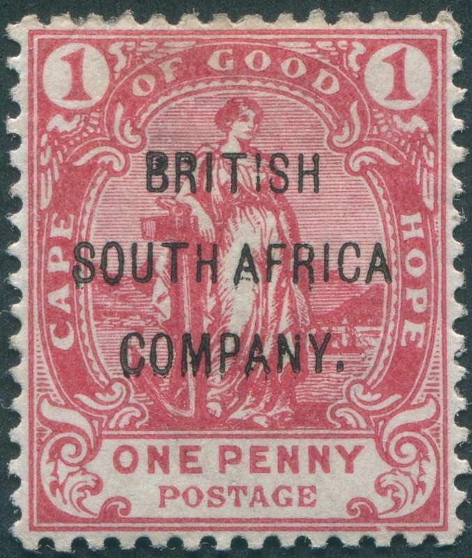 Rhodesia 1896 1d rose-red SG59 unused