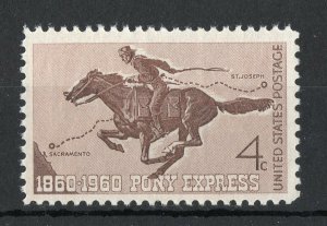 1154 * PONY EXPRESS *  U.S. Postage Stamp  MNH