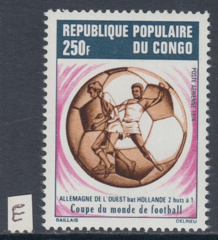 XG-Y810 CONGO BRAZZAVILLE - Football, 1974 Germany World Cup Victory MNH Set