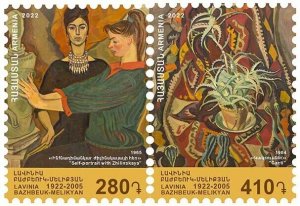 Armenia 2022 MNH** Mi 1263-1264 Lavinia Bazhbeuk-Melikyan art painter painting