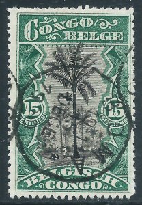 Belgian Congo, Sc #48, 15c Used