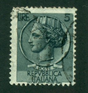 Italy 1953 #626 U BIN = $0.20