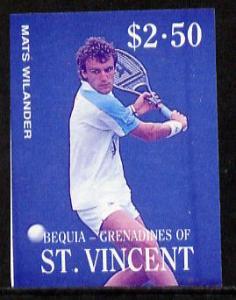 St Vincent - Bequia 1988 International Tennis Players $2....