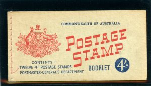 Australia 1957 Booklet 4s (SG Type B2 containing SG 313ab) superb MNH. SG SB34.