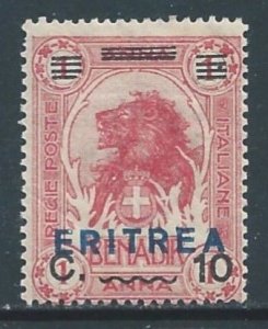 Eritrea #60 MH 1a Somalian Lion Issue Ovptd. Eritrea & Surcharged