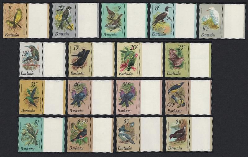 Barbados Finch Egret Heron Carib Kingfisher Moorhen Birds 17v with Right label