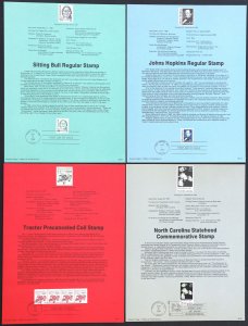 U.S. Used #2127/#2438 25c/$1 1989 Set of 33 Souvenir Pages SP#679/#870