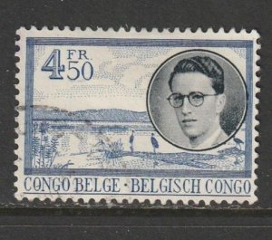 1955 Belgian Congo - Sc 292 - used VF - 1 single - King Baudouin