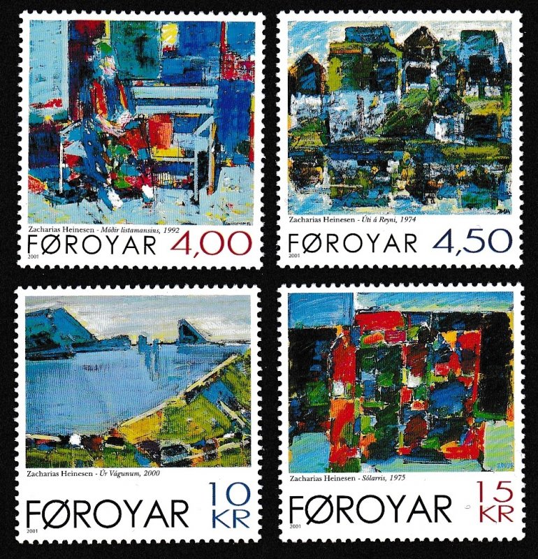 Faroe Is. Paintings by Zacharias Heinesen 4v 2001 MNH SC#397-400 SG#415-418