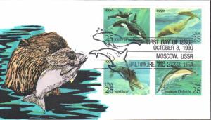 #2508-11 Sea Creatures Alexander FDC