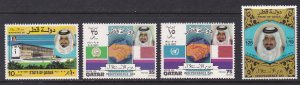 Qatar # 317-320, Independence Anniversary, Mint NH, 1/2 Cat.