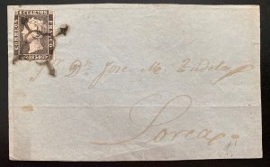 1850s Spain Vintage Front Cover To Loreaco Sc#1