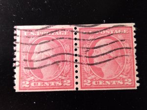 US #492 used pair e22.12 14043