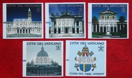 VATICAN CITY 2000 Automat stamps Holy year FRAMA labels ATM vendor machine MNH
