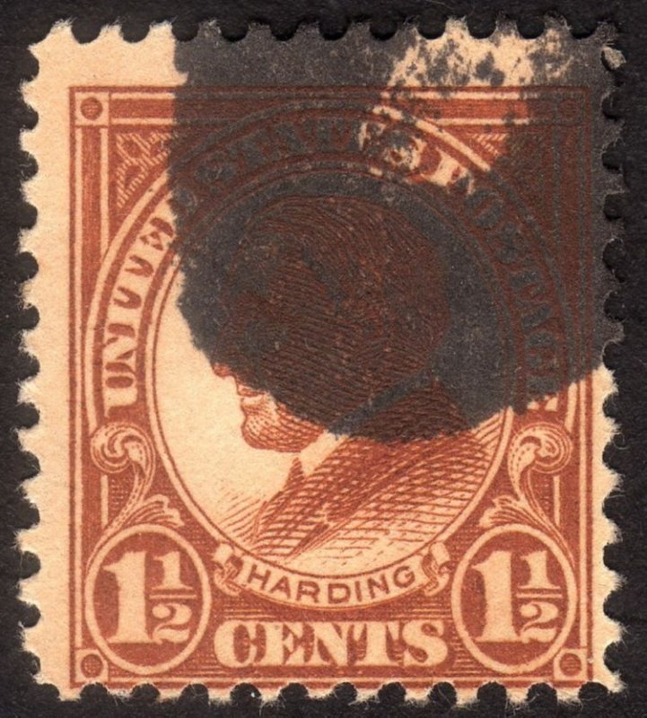 1925, US 1 1/2c, Warren G. Harding, Used, Sc 553