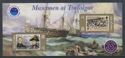 Isle of Man #1086 MNH S/S CV$8.00 Trafalgar Quilliam Nelson Napoleon Greenwich