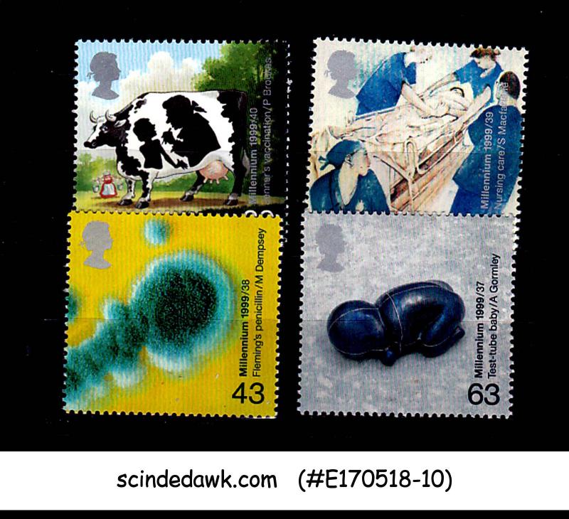 GREAT BRITAIN - 1999 MILLENNIUM SERIES THE PATIENT'S TALE 4V MNH