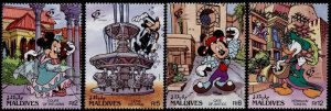 Maldives 1678-81 MNH Disney, Granada, Costumes