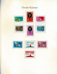 United Nations MNH Collection In Red Borek Hingless Album