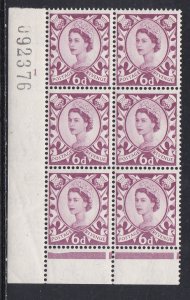 Scotland # 3, Queen Elizabeth II,  Block of 6, Mint Hinged
