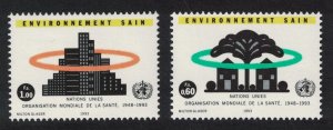 UN Geneva 45th Anniversary of WHO 2v 1993 MNH SG#G232-G233