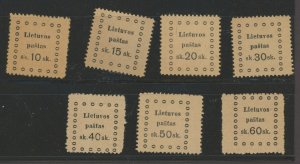 Lithuania #20-26 Unused