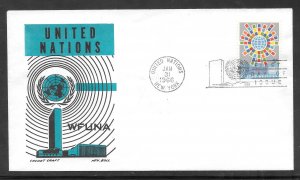 Just Fun Cover United Nations #154 FDC Cover Craft Cachets, CCC, Cachet (A981)
